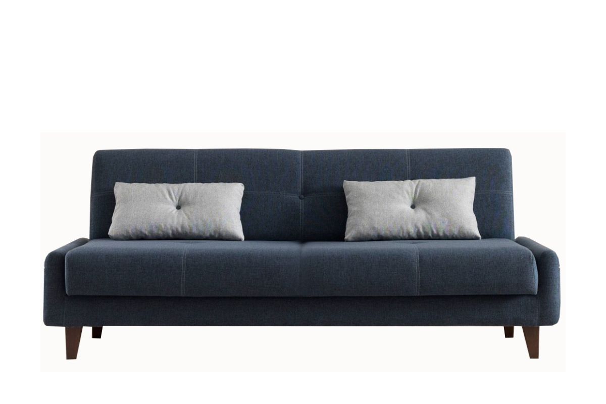 Недорогой диван Юджин для гостиных с двумя декоративными подушками  — купить в Москве с доставкой по России