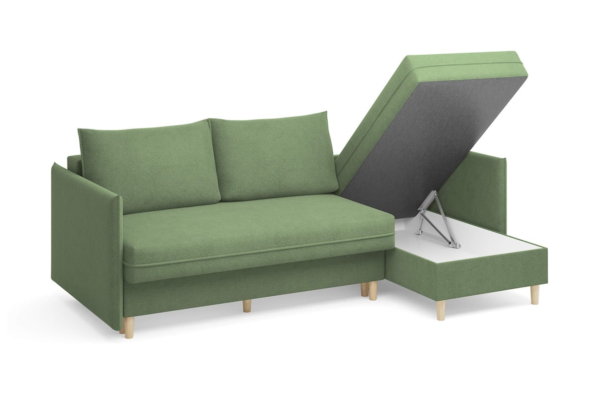 Угловой диван-кровать Рейн — фото бельевого ящика в оттоманке