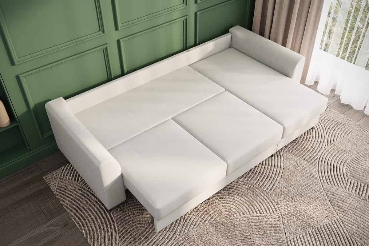 Фото спального места раскладного дивана Дарио с ортопедическим матрасом и механизмом пантограф