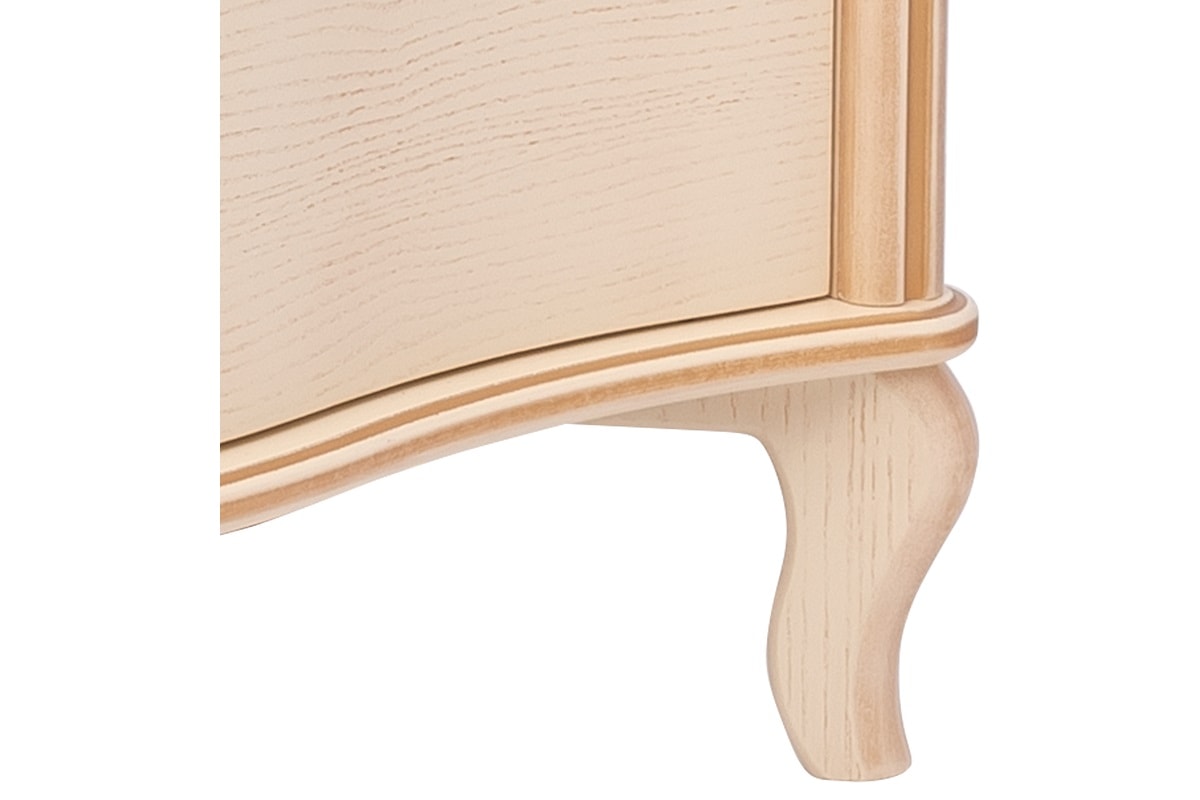 Ножка комода Джульетта с распашными дверьми в декоре Дуб Шампань золотая патина