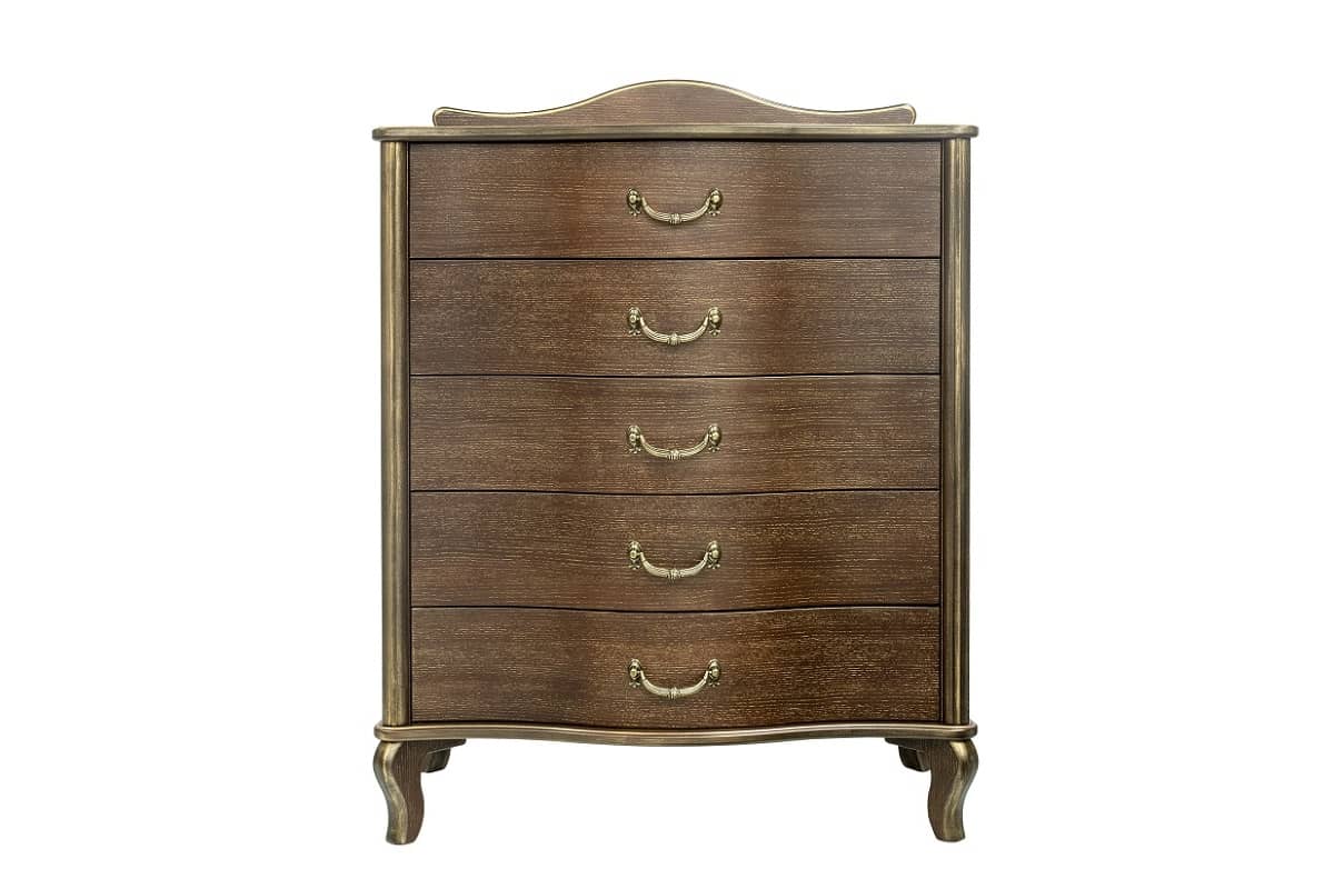 Комод Джульетта декор орех с золотой патиной
