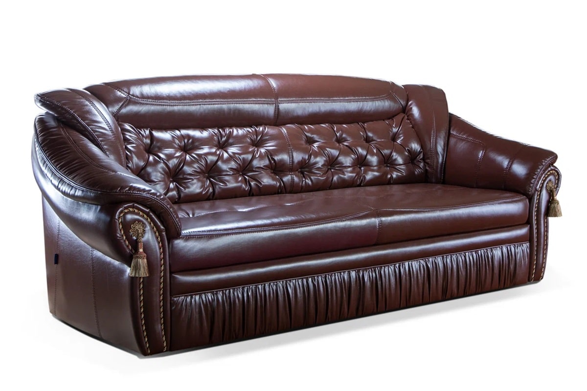 Классический кожаный диван Ришелье — купить