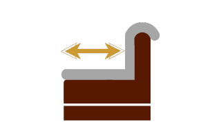 Иконка глубины сидения Глубина сидения