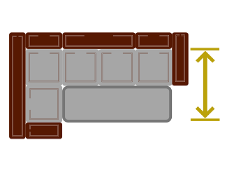 Ширина спального места углового дивана клик-клак с креслом