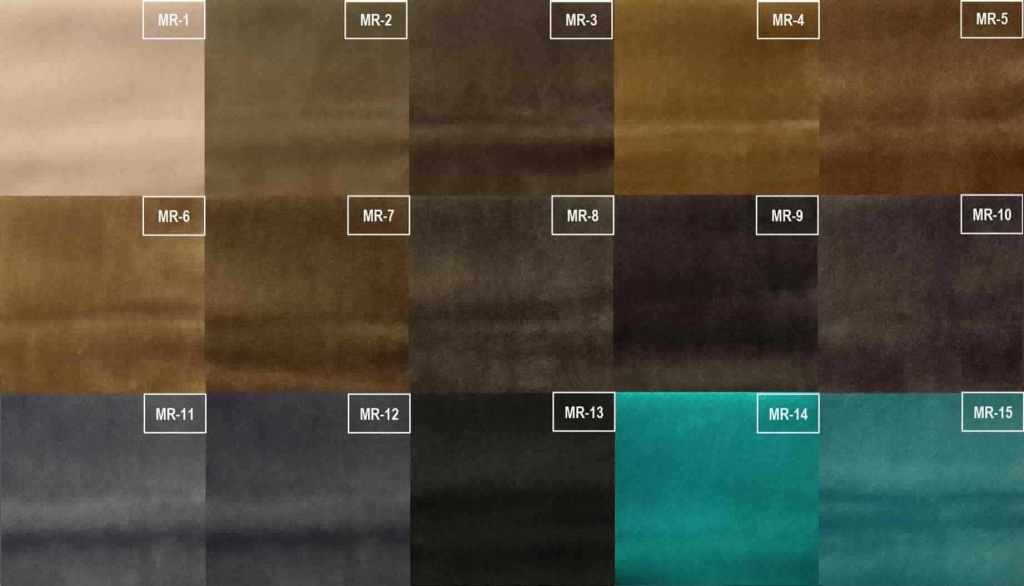 Цвета тканей для обивки стульев 1 Цвета обивки стульев 1