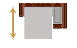 Длина спального места раскладушка углового дивана с кресельной секцией