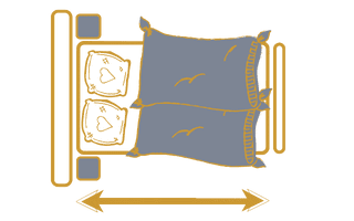 Длина спального места кровати