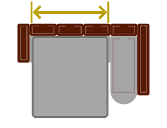 Ширина спального места углового дивана с оттоманкой Ширина спального места углового дивана с оттоманкой