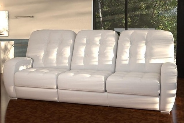 Кожаный диван-кровать Соло трехместный