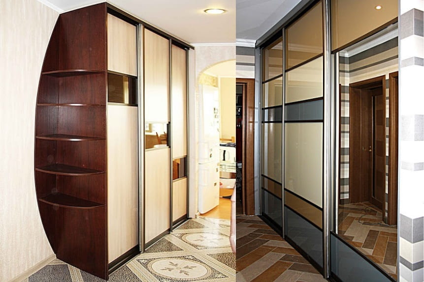 Красивые шкафы купе в коридоре Красивые шкафы купе в коридоре