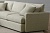 Мягкие подушки сидения и на спинке углового дивана еврокнижка Стелф с кресельной секцией