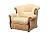 Фото кресла-кровати Тюльпан в классическом стиле с декоративными накладками на подлокотниках