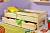 Детская кровать Немо с большим ящиком для белья с деревянным каркасом из бука в интерьере детской комнаты