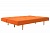 Фото спального места с подушками оранжевого дивана Варшава