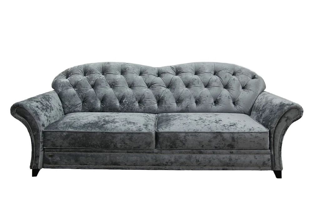 Серый диван кровать Бристоль Классик с мехназмом дельфин — купить в гостиную