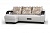 Фото коричневого углового дивана Фоворит с ящиком для белья в оттоманке