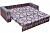 Раскладной угловой диван аккордеон Аделетта с широкими подлокотниками, фото ящика для белья