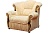 Мягкое кресло-кровать Тюльпан с деревянными накладками на подлокотниках