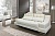 Кожаный диван-кровать Плаза в комбинированной черно-белой коже в интерьере гостиной комнаты