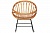Фото спинки из натурального ротанга кресла-качалки Петюния