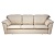 Трехместный кожаный диван-кровать Слип с комфортными сидениями и подлокотниками с мягкими подушками