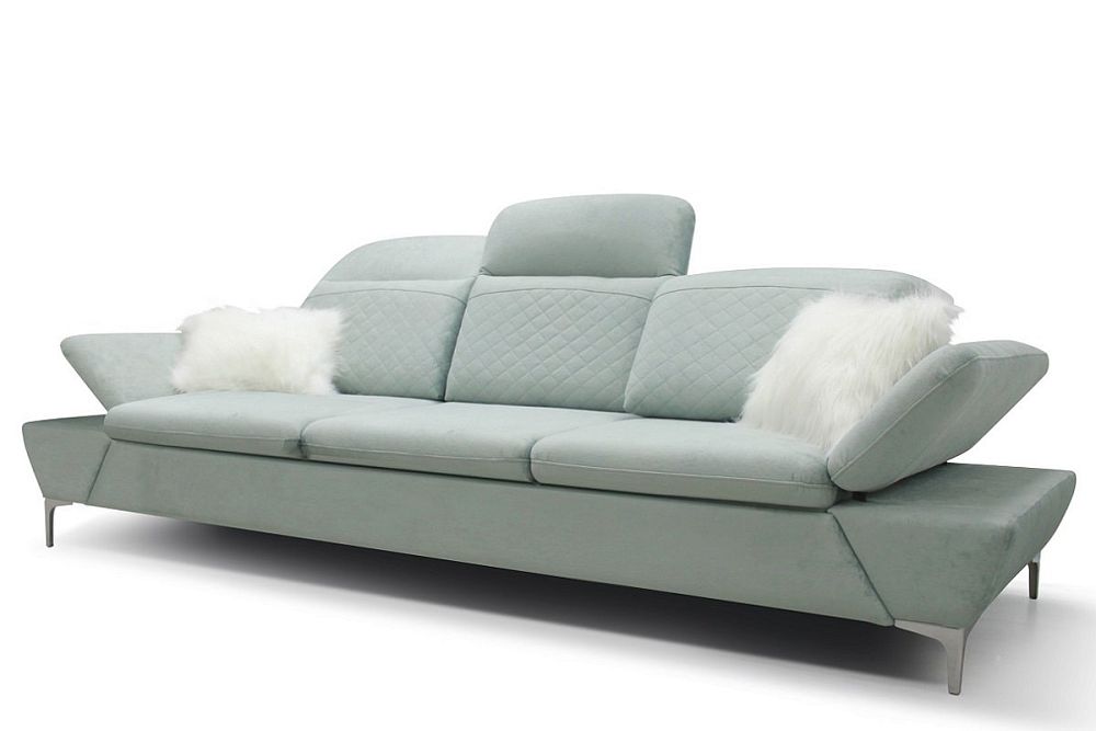 Диван-кровать Токио с регулируемыми подлокотниками и подголовниками в модном интерьерном стиле Джапанди