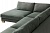 Фото спинки и подлокотника углового дивана Плимут с кресельной секцией