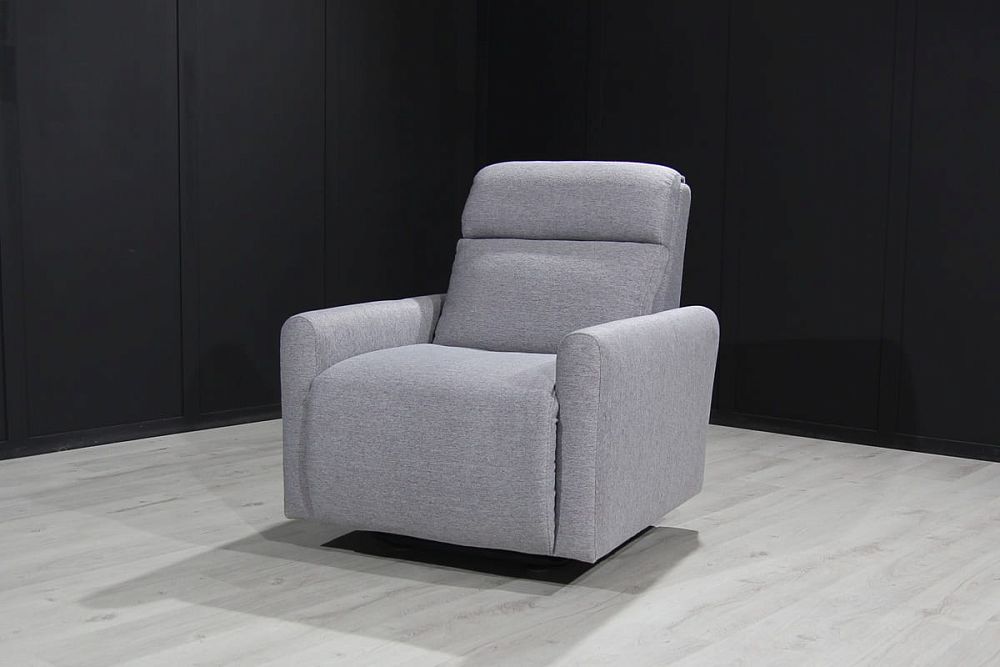 Кресло для отдыха Бостон в сероой рогожке