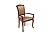 Фото мягкого стула Женева со спинкой и деревянными подлокотниками