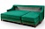 Фото углового дивана еврокнижка Новалис с оттоманкой