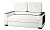 Белый диван Робин, фото в разложенном виде