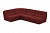 Угловой раскладной диван Палермо, фото в светло-серой обивке