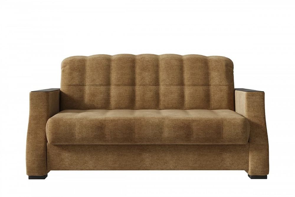 Коричневый диван аккордеон Аделетта со спальным местом