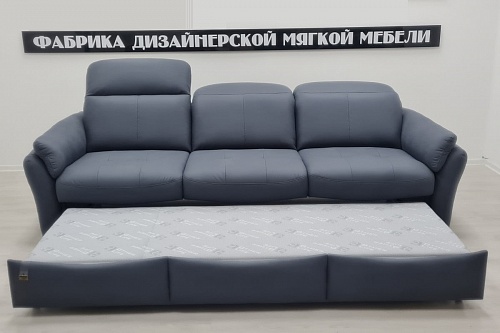 Кожаный трехместный диван Виктория купить по цене 159 000 руб. с доставкой— интернет-магазин RestMebel.ru
