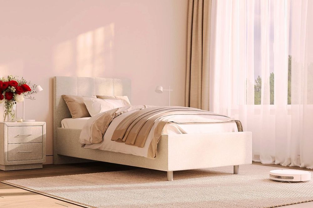 Односпальная кровать Prato — купить мягкую односпальную кровать недорого в Москве