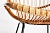 Плетение из натурального ротанга кресла-качалки Petunia