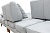 Регулируемые подушки на механизме для комфортного сидения углового дивана Милан