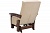 Подлокотник и мягкое сидение кресла-глайдер Нордик декор