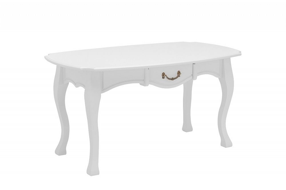 Журнальный столик Элит с ящиком декор Молочный Дуб