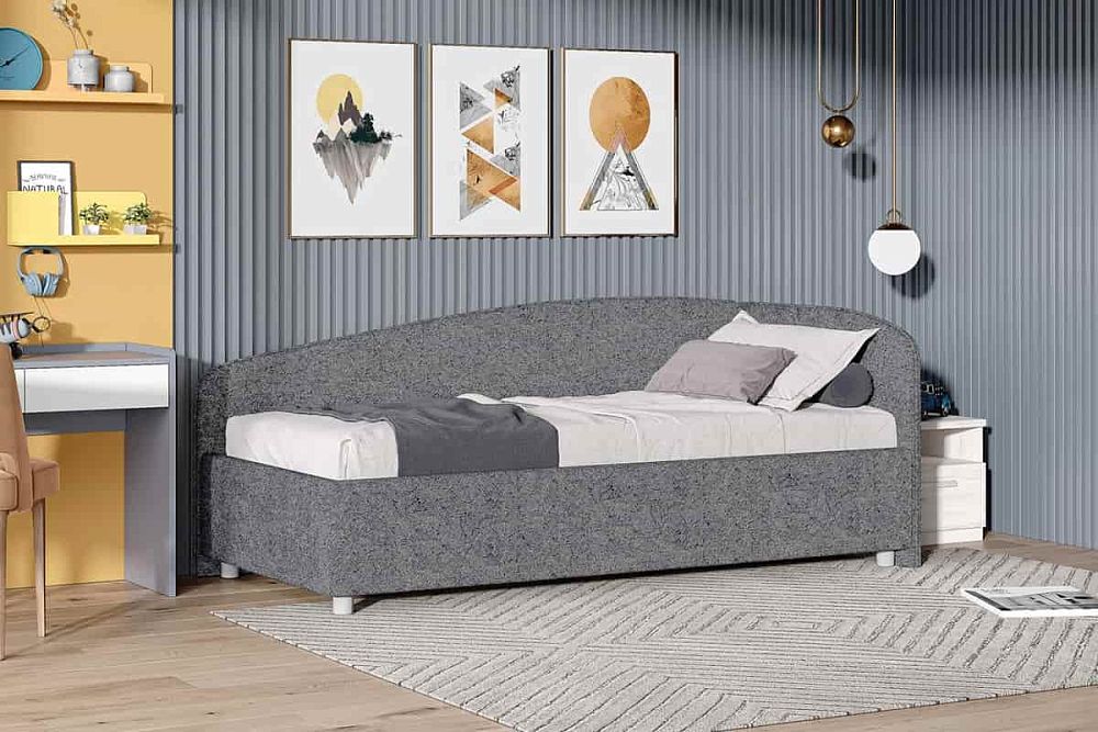 Детская кровать Паола 80 с дополнительным бортиком — купить недорого в Москве