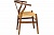 Фото стула Wishbone rattan seat в скандинавском стиле для гостиной и столовой комнат