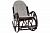 Классичесое кресло-качалка Классик орех с матрасом