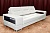 Фото белого дивана Сакура 2 на металлических ножках скобах со спальным местом