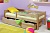 Деревянный каркас детской кровати Немо с ортопедическим основанием для матраса