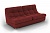 Коричневый двухместный диван Палермо без подлокотников, фото
