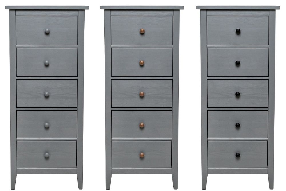 Деревянный комод Мира с 5 ящиками для комнат в современной интерьерной стилистике