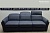 Мягкие подлокотники с подушкой кожаного трехместного дивана-кровати Виктория