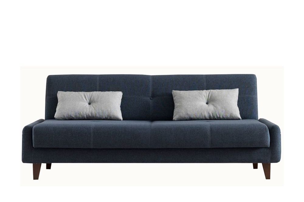 Недорогой диван Юджин для гостиных с двумя декоративными подушками  — купить в Москве с доставкой по России