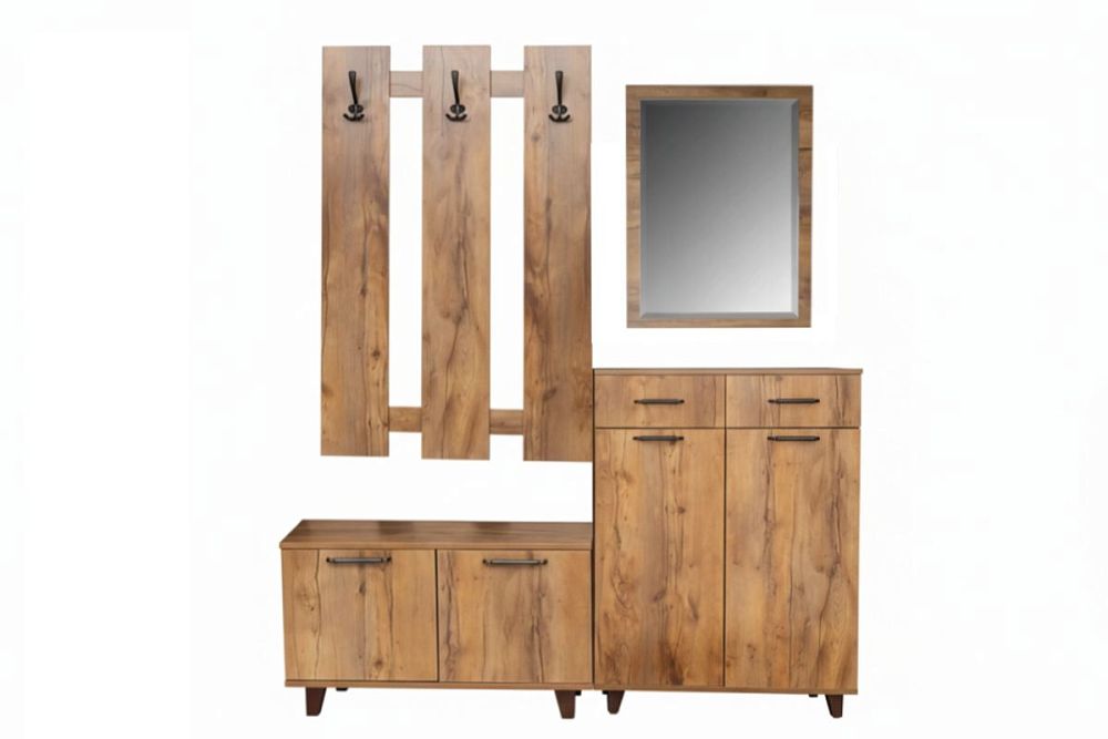 Прихожая Лофт с обувницей и зеркалом — купить в Москве с доставкой по России