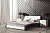 Фото белой кровати Verona с черными вставками по бокам в интерьере